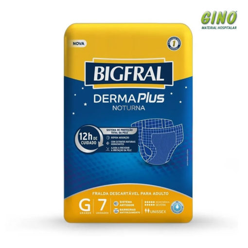 Fralda Bigfral Derma Plus Noturna Tamanho G